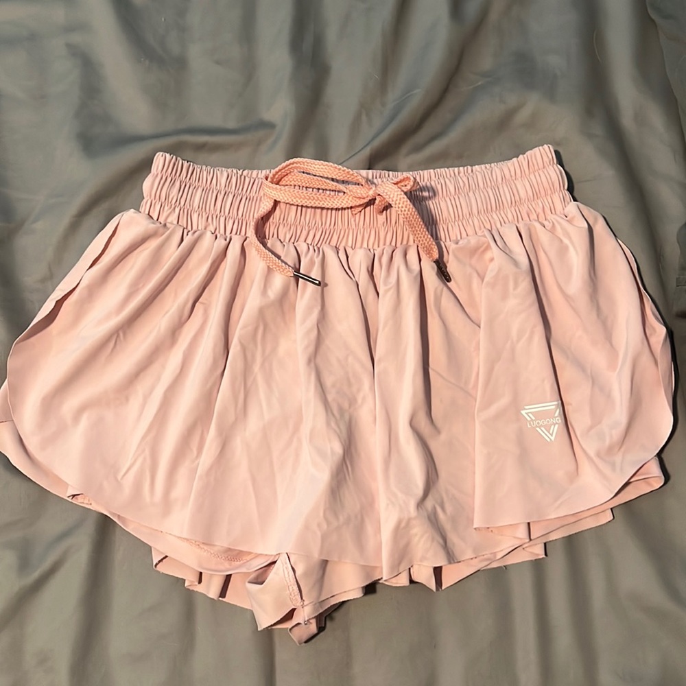 Flowy Athletic Shorts for women - Running biker spandex butterfly shorts